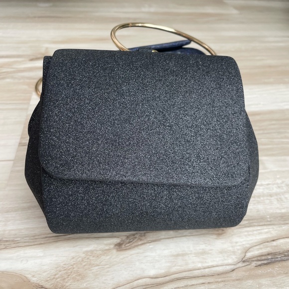 Top Handle Glitter Micro Satchel - Picture 2 of 4